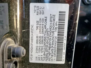 2019 Honda CR-V EX with VIN 5J6RW2H51KA021724, listed as a Copart auction lot 50596315 with 0 mi miles and Clean Title. Bid and sale history available at carsss.com. Image 14.