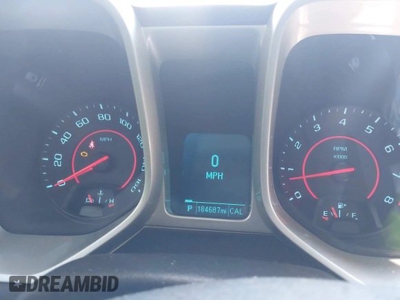 2013 Chevrolet Camaro LT with VIN 2G1FB1E30D9113836, listed as a IAAI auction lot 42669445 with 184,687 mi miles and . Bid and sale history available at DreamBid. Image 7.