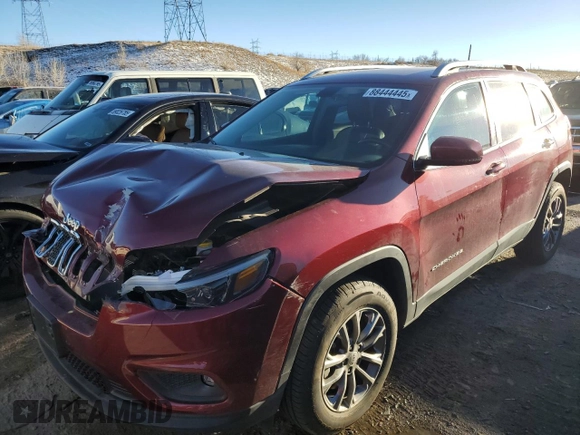 2020 Jeep Cherokee Altitude with VIN 1C4PJMLX7LD603990, listed as a Copart auction lot 88444445 with 16,944 mi miles and Salvage Title. Bid and sale history available at carsss.com. Image 1.