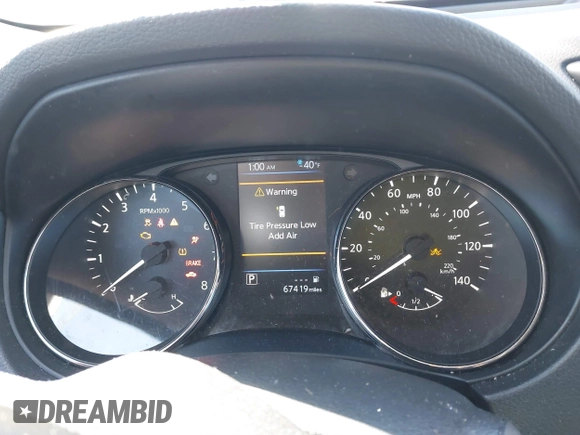 2020 Nissan Rogue SV with VIN JN8AT2MT1LW033932, listed as a IAAI auction lot 41675781 with 67,419 mi miles and . Bid and sale history available at carsss.com. Image 7.