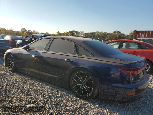 2021 Audi A8 with VIN WAU8EAF85MN015252, listed as a Copart auction lot 71368814 with 31,505 mi miles and Salvage Title. Bid and sale history available at carsss.com. Image 2.