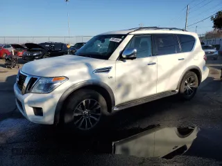 2018 Nissan Armada Platinum with VIN JN8AY2NE9J9733162, listed as a Copart auction lot 79910654 with 74,089 mi miles and Clean Title. Bid and sale history available at carsss.com. Image 1.