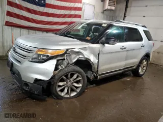 2014 Ford Explorer XLT with VIN 1FM5K8D85EGA66813, listed as a Copart auction lot 42900615 with 129,286 mi miles and Salvage Title. Bid and sale history available at carsss.com. Image 1.