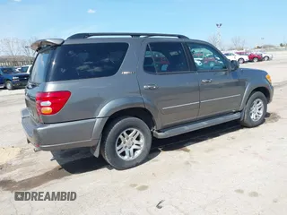 2003 Toyota Sequoia Limited with VIN 5TDBT48AX3S163180, listed as a IAAI auction lot 42129050 with 125,086 mi miles and . Bid and sale history available at DreamBid. Image 4.