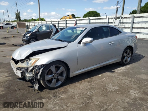 2010 Lexus IS 250 C z VIN JTHFF2C20A2506434, wystawiony jako Copart lot #55491365 z przebiegiem 203 942 mil mil oraz Szkoda całkowita • Salvage title. Historia ofert i sprzedaży dostępna na DreamBid. Obrazek 1.