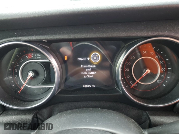 2020 Jeep Wrangler Unlimited Recon with VIN 1C4HJXFN6LW312966, listed as a Copart auction lot 56832145 with 45,875 mi miles and Salvage title. Bid and sale history available at DreamBid. Image 9.