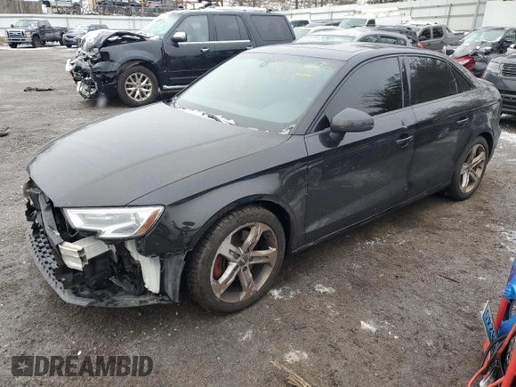 2017 Audi A3 Sedan Premium with VIN WAUAUGFFXH1056575, listed as a Copart auction lot 38996434 with 106,952 mi miles. Bid and sale history available at carsss.com. Image 1.