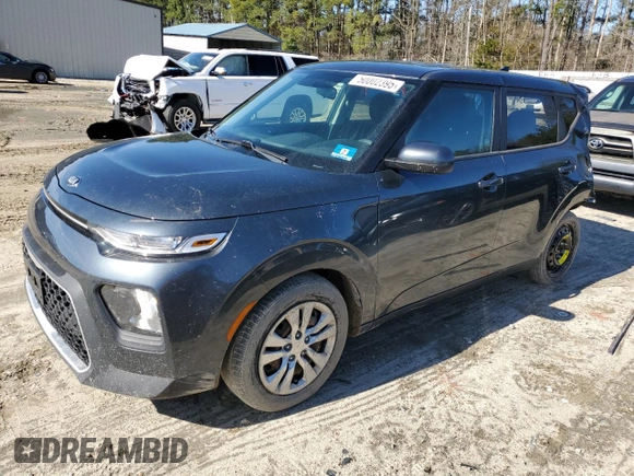 2020 Kia Soul S with VIN KNDJ23AU5L7095183, listed as a Copart auction lot 50002395 with 54,833 mi miles and Salvage Title. Bid and sale history available at carsss.com. Image 1.