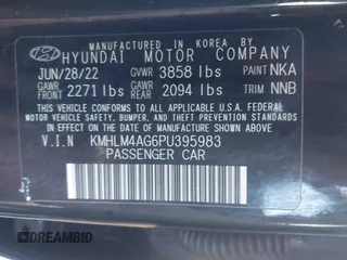 2023 Hyundai Elantra SEL z VIN KMHLM4AG6PU395983, wystawiony jako IAAI lot #41475408 z przebiegiem 45 478 mil mil oraz . Historia ofert i sprzedaży dostępna na DreamBid. Obrazek 9.