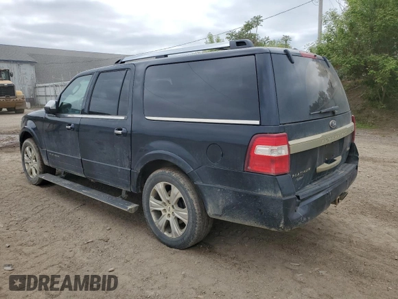 2016 Ford Expedition Max Platinum with VIN 1FMJK1MT0GEF33905, listed as a Copart auction lot 57138255 with 177,075 mi miles and Clean title. Bid and sale history available at DreamBid. Image 2.