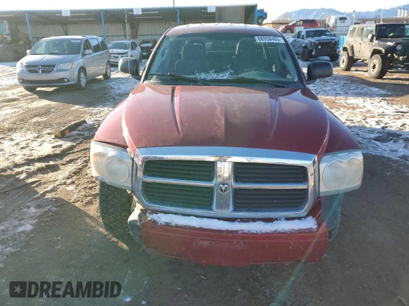 2006 Dodge Dakota SLT with VIN 1D7HW48K86S664984, listed as a Copart auction lot 88958465 with 127,611 mi miles and Salvage Title. Bid and sale history available at carsss.com. Image 5.