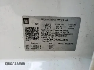 2018 Chevrolet Tahoe LT с VIN 1GNSCBKC6JR219553, выставлен на аукционе Copart как лот 57497755 с пробегом 131 846 миль миль и Списание • Salvage title. История ставок и продаж доступна на DreamBid. Изображение 13.