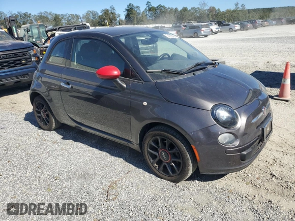 2016 FIAT 500 Pop with VIN 3C3CFFAR8GT246162, listed as a Copart auction lot 74995164 with 90,346 mi miles and Salvage title. Bid and sale history available at DreamBid. Image 4.