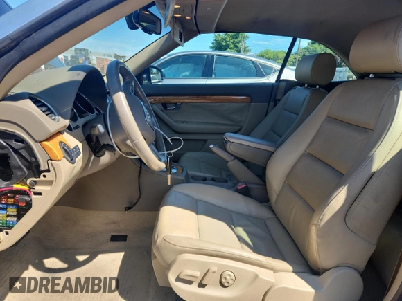 2007 Audi A4 2.0T with VIN WAUDF48H17K027091, listed as a Copart auction lot 65282805 with 88,245 mi miles and Salvage title. Bid and sale history available at DreamBid. Image 7.