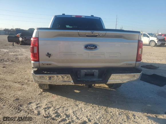 2021 Ford F-150 XL with VIN 1FTFW1E81MFB48318, listed as a Copart auction lot 43593905 with 109,841 mi miles and Salvage Title. Bid and sale history available at carsss.com. Image 6.