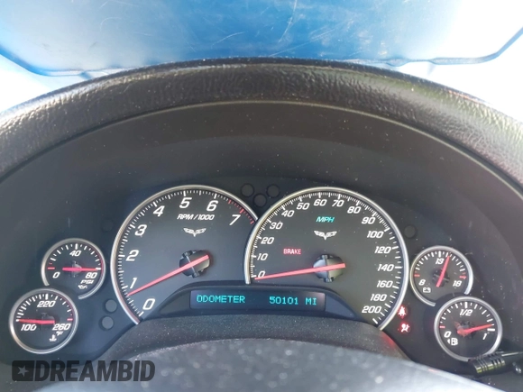 2005 Chevrolet Corvette with VIN 1G1YY34U755127969, listed as a IAAI auction lot 42188519 with 50,101 mi miles and . Bid and sale history available at DreamBid. Image 7.