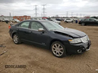 2008 Lincoln MKZ with VIN 3LNHM28T48R620892, listed as a Copart auction lot 49713285 with 144,138 mi miles and Salvage Title. Bid and sale history available at carsss.com. Image 4.