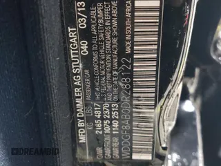 2013 Mercedes-Benz C 300 Sport z VIN WDDGF8AB0DR288122, wystawiony jako Copart lot #55216405 z przebiegiem 158 303 mil mil oraz Szkoda całkowita • Salvage title. Historia ofert i sprzedaży dostępna na DreamBid. Obrazek 12.