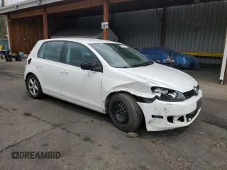 2014 Volkswagen Golf with VIN WVWDB7AJ0EW001424, listed as a Copart auction lot 62420115 with 69,109 mi miles and Salvage title. Bid and sale history available at DreamBid. Image 4.