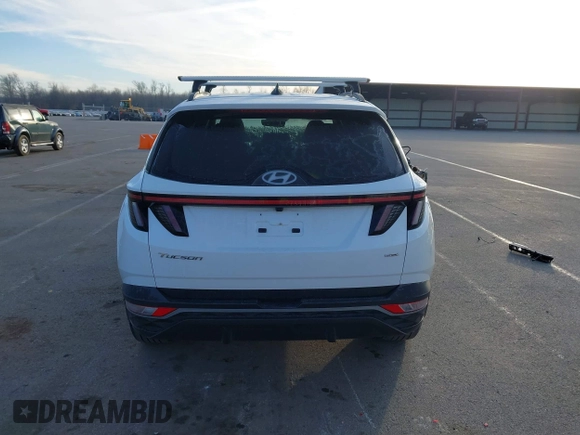 2022 Hyundai Tucson SEL with VIN 5NMJCCAE7NH158933, listed as a IAAI auction lot 41531628 with 57,996 mi miles and . Bid and sale history available at DreamBid. Image 16.