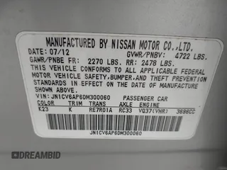 2013 Infiniti G37 Journey with VIN JN1CV6AP6DM300060, listed as a IAAI auction lot 42293117 with 82,496 mi miles and . Bid and sale history available at DreamBid. Image 9.