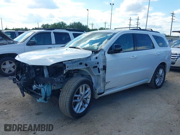 2023 Dodge Durango GT Plus with VIN 1C4RDHDG5PC635967, listed as a IAAI auction lot 42238284 with 42,324 mi miles and . Bid and sale history available at DreamBid. Image 21.