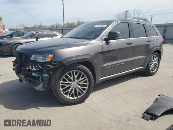 2018 Jeep Grand Cherokee Summit with VIN 1C4RJFJT1JC350270, listed as a Copart auction lot 49503365 with 48,787 mi miles and Salvage title. Bid and sale history available at DreamBid. Image 1.