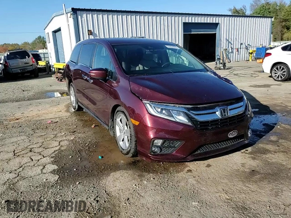2019 Honda Odyssey EX with VIN 5FNRL6H57KB087417, listed as a Copart auction lot 83984874 with 89,909 mi miles and Salvage title. Bid and sale history available at DreamBid. Image 14.