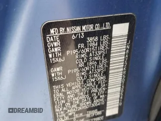 2013 Nissan Cube SL z VIN JN8AZ2KR5DT305410, wystawiony jako Copart lot #46796995 z przebiegiem 136 665 mil mil oraz Szkoda całkowita • Salvage title. Historia ofert i sprzedaży dostępna na DreamBid. Obrazek 13.