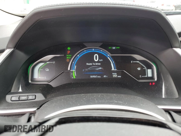 2018 Honda Clarity Plug-In Hybrid Touring with VIN JHMZC5F3XJC001846, listed as a Copart auction lot 80425274 with 69,067 mi miles and Salvage Title. Bid and sale history available at carsss.com. Image 9.