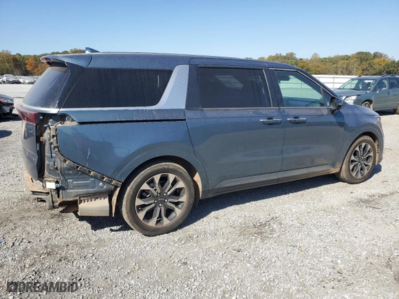 2023 Kia Carnival EX with VIN KNDNC5H34P6225702, listed as a Copart auction lot 76108214 with 50,241 mi miles and Salvage Title. Bid and sale history available at carsss.com. Image 3.