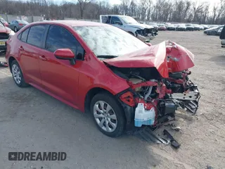 2020 Toyota Corolla LE with VIN JTDEPRAE0LJ021431, listed as a IAAI auction lot 41665603 with 32,351 mi miles. Bid and sale history available at carsss.com. Image 1.