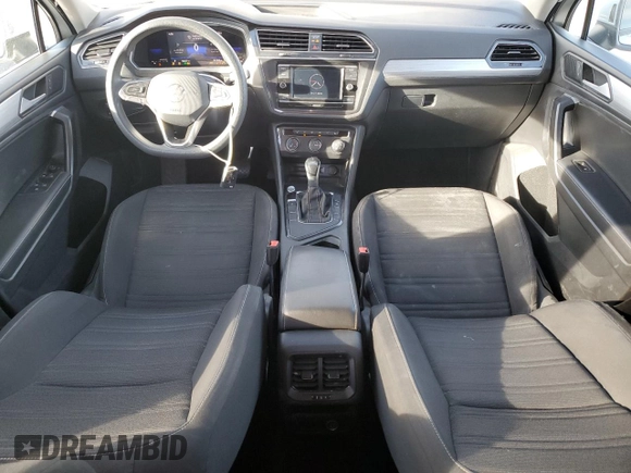 2022 Volkswagen Tiguan S with VIN 3VV1B7AX7NM029309, listed as a Copart auction lot 50375055 with 50,427 mi miles and Salvage title. Bid and sale history available at DreamBid. Image 8.