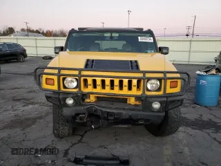 2005 Hummer H2 SUV with VIN 5GRGN23U55H105263, listed as a Copart auction lot 80446754 with 162,538 mi miles and Salvage Title. Bid and sale history available at carsss.com. Image 5.