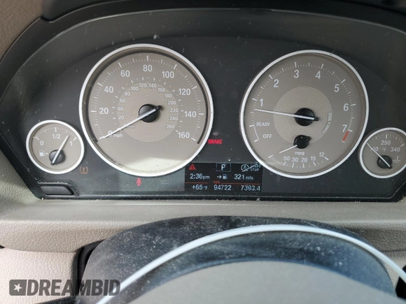 2013 BMW 3 Series 328i xDrive with VIN WBA3B3C5XDF533635, listed as a Copart auction lot 52746075 with 94,722 mi miles and Salvage Title. Bid and sale history available at carsss.com. Image 9.
