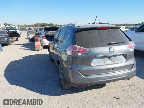 2016 Nissan Rogue SL with VIN 5N1AT2MT8GC874175, listed as a IAAI auction lot 40655066 with 134,540 mi miles and . Bid and sale history available at carsss.com. Image 3.