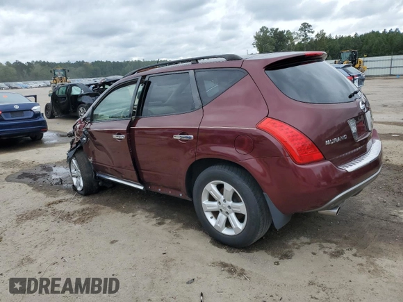 2007 Nissan Murano S z VIN JN8AZ08T27W530331, wystawiony jako Copart lot #74589784 z przebiegiem 135 166 mil mil oraz Szkoda całkowita • Salvage title. Historia ofert i sprzedaży dostępna na DreamBid. Obrazek 2.