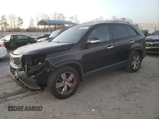 2012 Kia Sorento EX with VIN 5XYKU4A25CG187836, listed as a Copart auction lot 46644765 with 149,720 mi miles and Salvage Title. Bid and sale history available at carsss.com. Image 1.