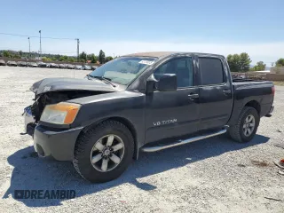 2008 Nissan Titan SE with VIN 1N6AA07C98N305994, listed as a Copart auction lot 63129035 with 220,442 mi miles and Salvage title. Bid and sale history available at DreamBid. Image 1.
