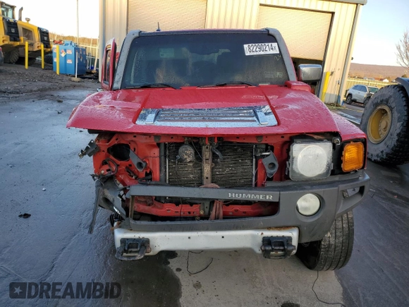 2008 Hummer H3 SUV with VIN 5GTEN13E988157875, listed as a Copart auction lot 82290214 with Not Provided miles and Salvage Title. Bid and sale history available at DreamBid. Image 5.