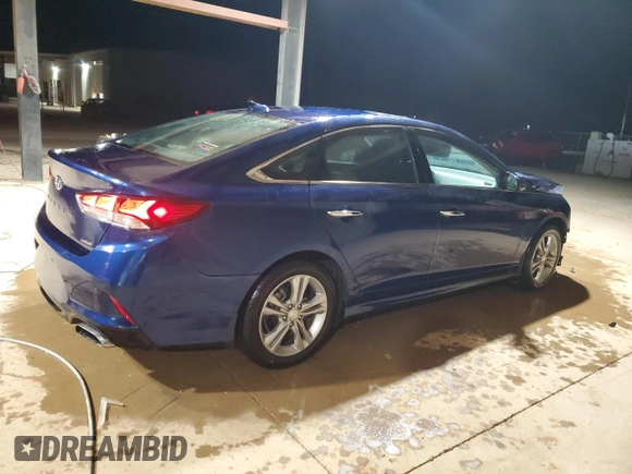 2018 Hyundai Sonata Sport Plus with VIN 5NPE34AF8JH674974, listed as a Copart auction lot 83859474 with 77,026 mi miles and Salvage Title. Bid and sale history available at DreamBid. Image 3.