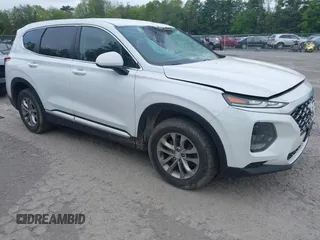 2019 Hyundai Santa Fe SE with VIN 5NMS2CAD9KH117777, listed as a IAAI auction lot 42296811 with 82,188 mi miles and . Bid and sale history available at DreamBid. Image 1.