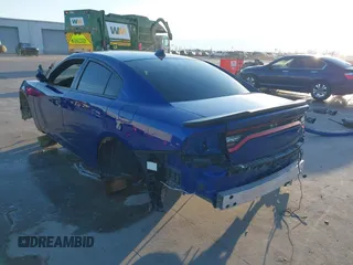2019 Dodge Charger Scat Pack with VIN 2C3CDXGJ9KH736009, listed as a IAAI auction lot 41387223 with Not Provided miles and . Bid and sale history available at DreamBid. Image 3.