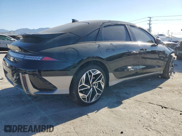 2024 Hyundai IONIQ 6 Limited with VIN KMHM54AA8RA079342, listed as a Copart auction lot 46758565 with 918 mi miles and Salvage Title. Bid and sale history available at carsss.com. Image 3.