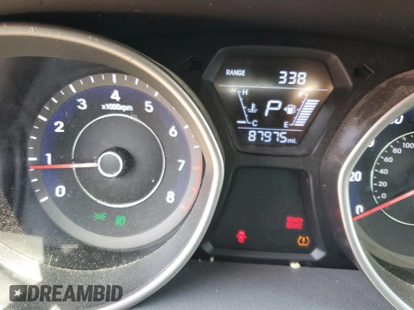 2016 Hyundai Elantra SE with VIN 5NPDH4AE2GH717251, listed as a Copart auction lot 56493135 with 87,975 mi miles and Salvage title. Bid and sale history available at DreamBid. Image 9.