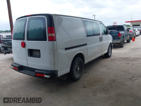 2013 Chevrolet Express Cargo with VIN 1GCSGAFX9D1179458, listed as a IAAI auction lot 42095702 with 212,186 mi miles and . Bid and sale history available at DreamBid. Image 4.