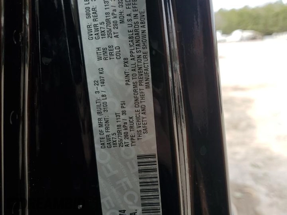 2022 Jeep Gladiator High Altitude z VIN 1C6HJTFG4NL128874, wystawiony jako Copart lot #49150215 z przebiegiem 88 398 mil mil oraz Szkoda całkowita • Salvage title. Historia ofert i sprzedaży dostępna na DreamBid. Obrazek 13.