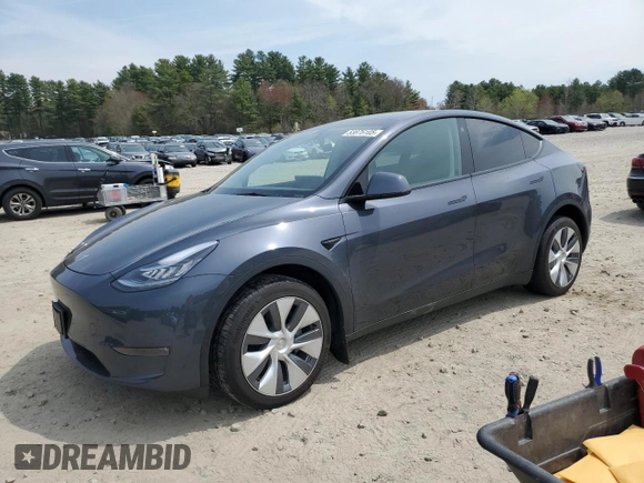 2023 Tesla Model Y Long Range with VIN 7SAYGDEE7PA031199, listed as a Copart auction lot 53876105 with 10,835 mi miles and Salvage Title. Bid and sale history available at DreamBid. Image 1.