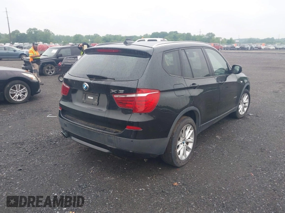 2014 BMW X3 xDrive28i with VIN 5UXWX9C53E0D24893, listed as a IAAI auction lot 42232368 with 15,000 mi miles and . Bid and sale history available at DreamBid. Image 4.