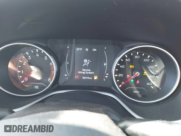 2017 Jeep Compass Sport with VIN 3C4NJDAB1HT628125, listed as a IAAI auction lot 42218375 with 52,415 mi miles and . Bid and sale history available at DreamBid. Image 7.